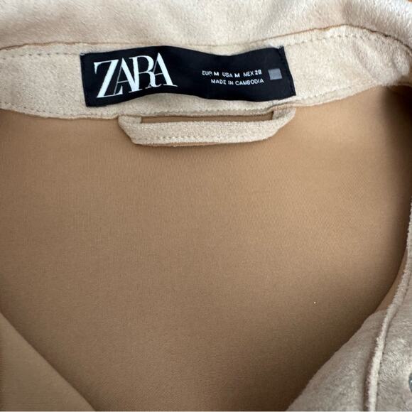 Zara Women's Tan and Brown Jacket - Picture 3 of 8